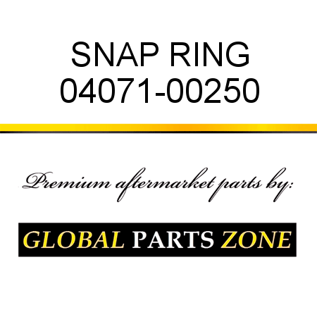 SNAP RING 04071-00250