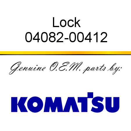 Lock 04082-00412