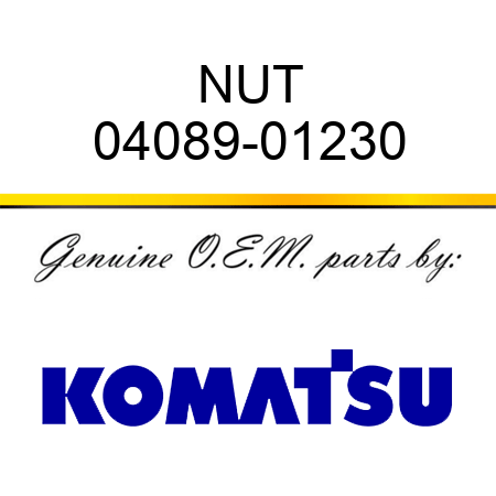 NUT 04089-01230