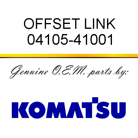 OFFSET LINK 04105-41001