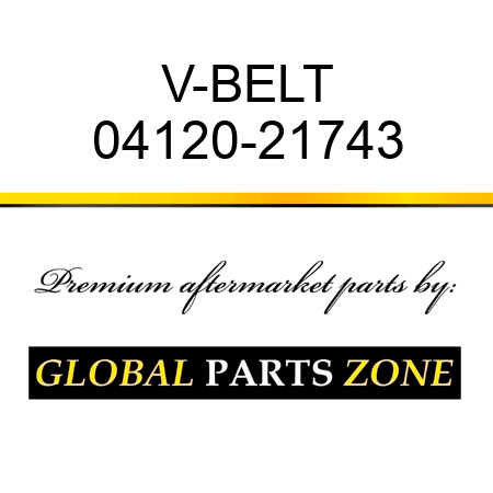 V-BELT 04120-21743