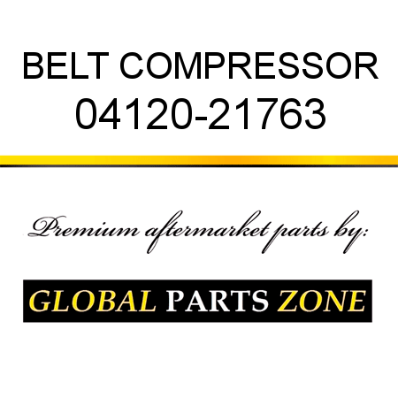 BELT, COMPRESSOR 04120-21763