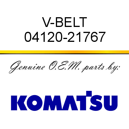 V-BELT 04120-21767