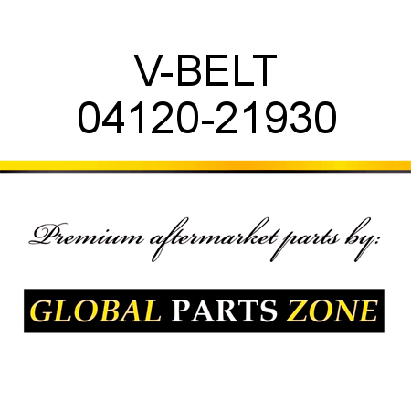 V-BELT 04120-21930