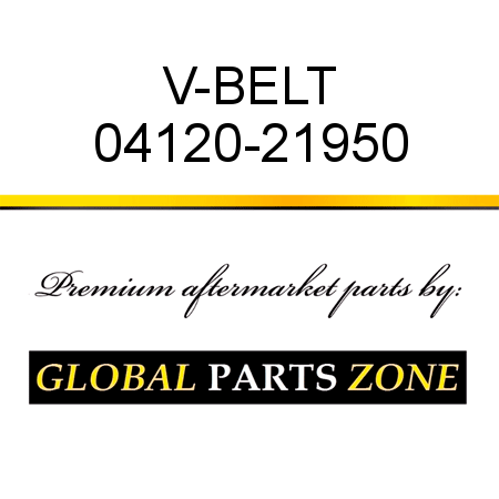 V-BELT 04120-21950