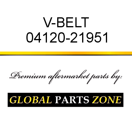 V-BELT 04120-21951