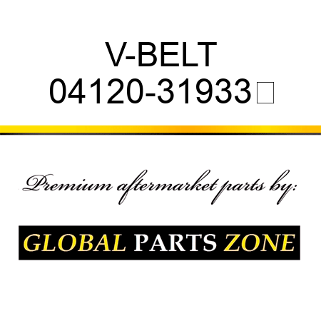 V-BELT 04120-31933	