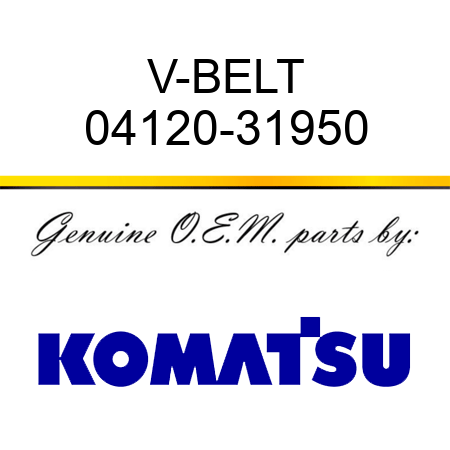 V-BELT 04120-31950