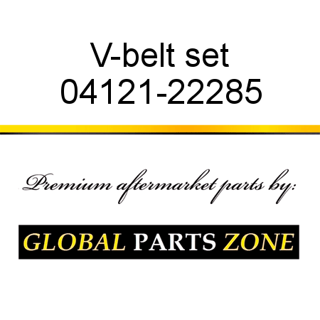 V-belt set 04121-22285