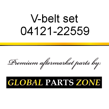 V-belt set 04121-22559