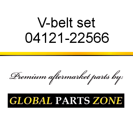 V-belt set 04121-22566