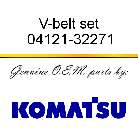 V-belt set 04121-32271