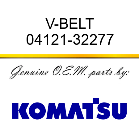 V-BELT 04121-32277