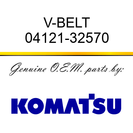 V-BELT 04121-32570