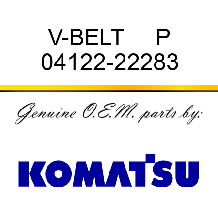 V-BELT     P 04122-22283