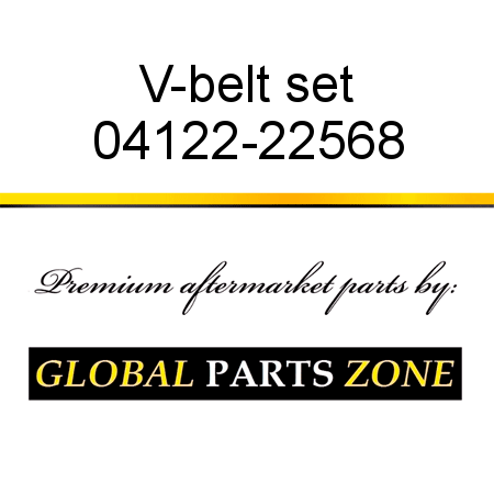 V-belt set 04122-22568
