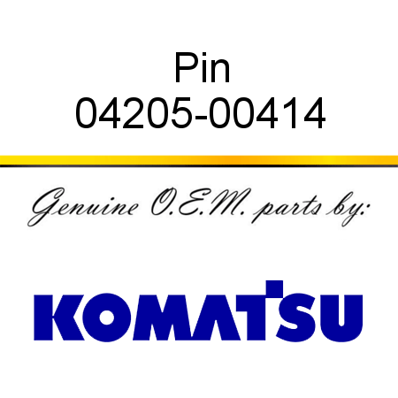 Pin 04205-00414