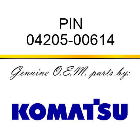 PIN 04205-00614