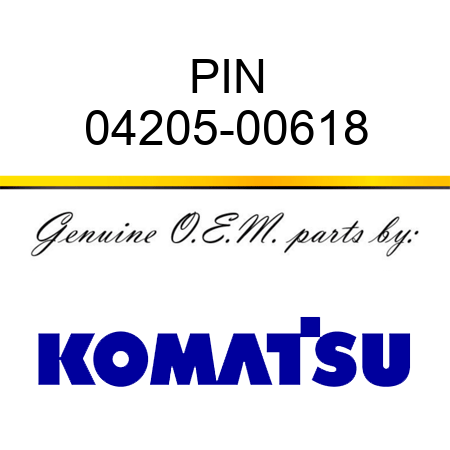 PIN 04205-00618