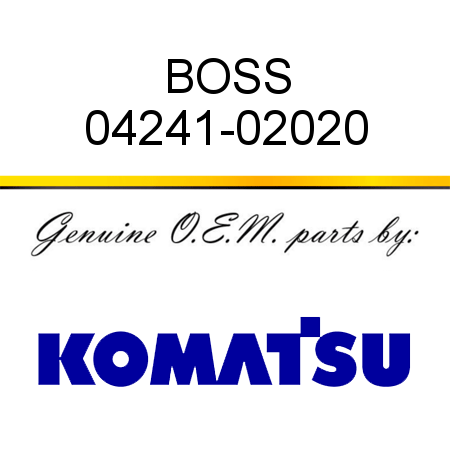 BOSS 04241-02020