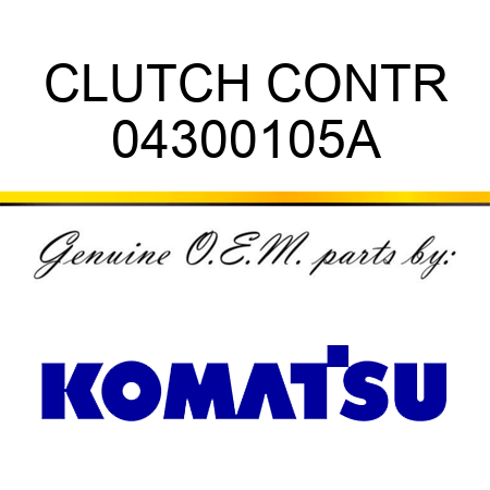 CLUTCH CONTR 04300105A