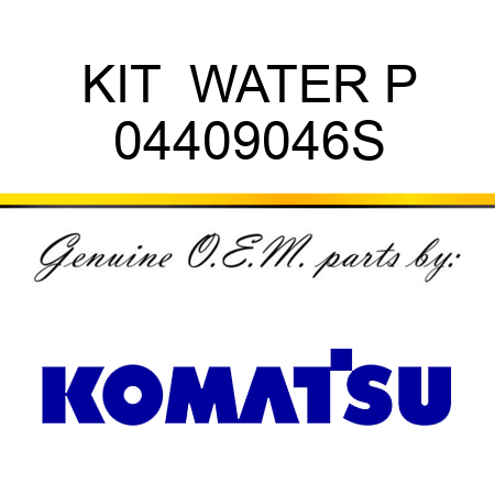 KIT  WATER P 04409046S