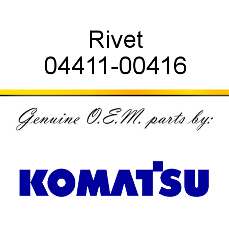 Rivet 04411-00416