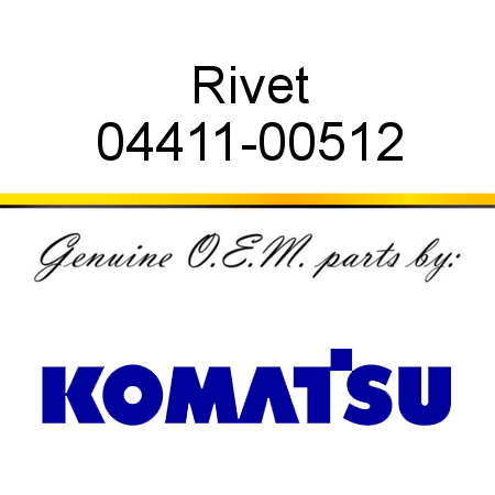 Rivet 04411-00512