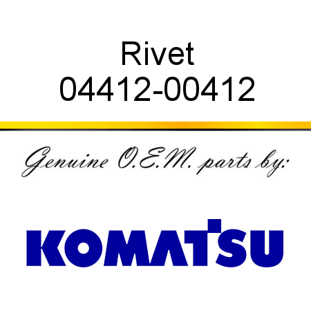 Rivet 04412-00412