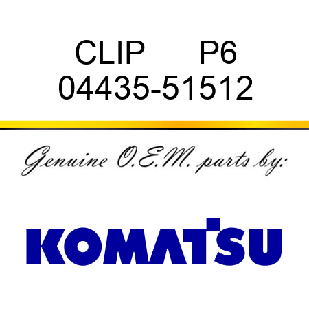 CLIP      P6 04435-51512