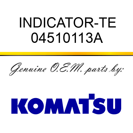 INDICATOR-TE 04510113A