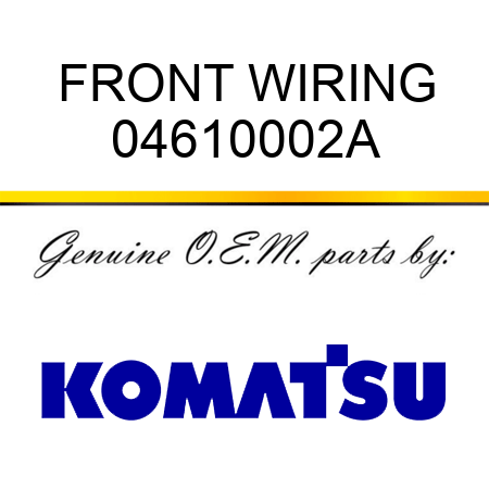 FRONT WIRING 04610002A