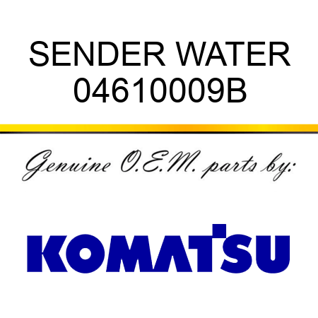 SENDER WATER 04610009B