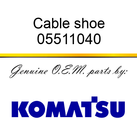 Cable shoe 05511040