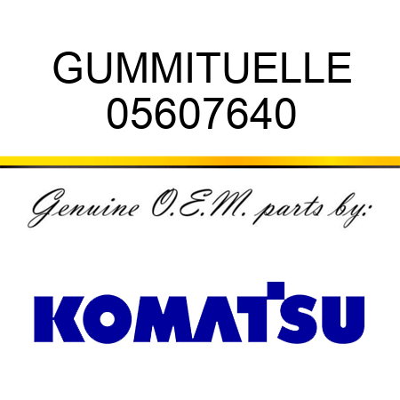 GUMMITUELLE 05607640
