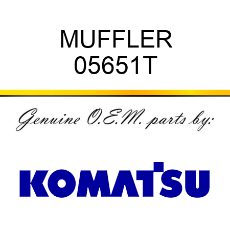 MUFFLER 05651T