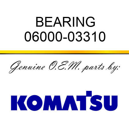 BEARING 06000-03310