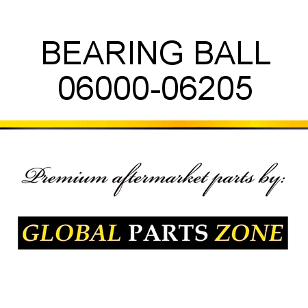 BEARING, BALL 06000-06205