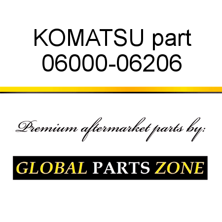KOMATSU part 06000-06206