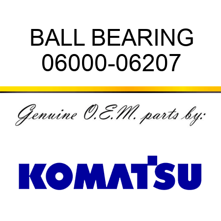 BALL BEARING 06000-06207