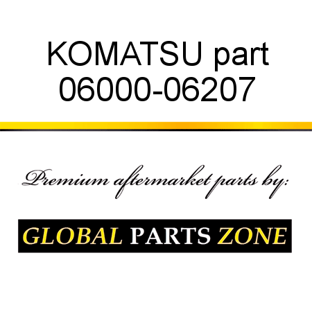 KOMATSU part 06000-06207