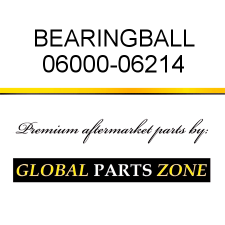 BEARING,BALL 06000-06214