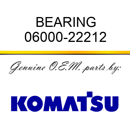 BEARING 06000-22212