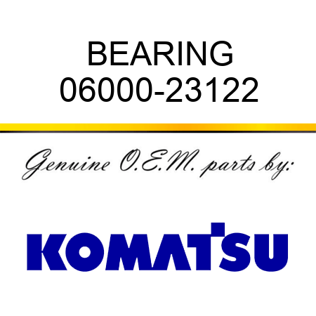 BEARING 06000-23122