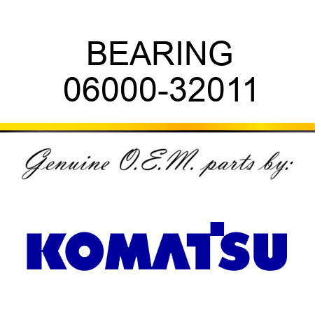 BEARING 06000-32011