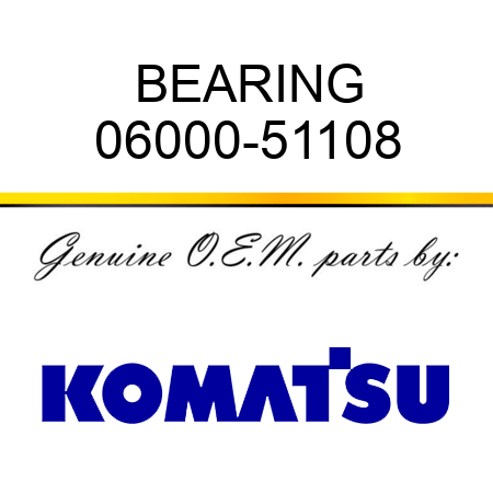 BEARING 06000-51108