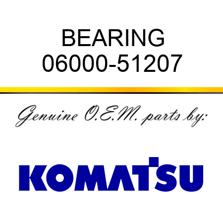 BEARING 06000-51207