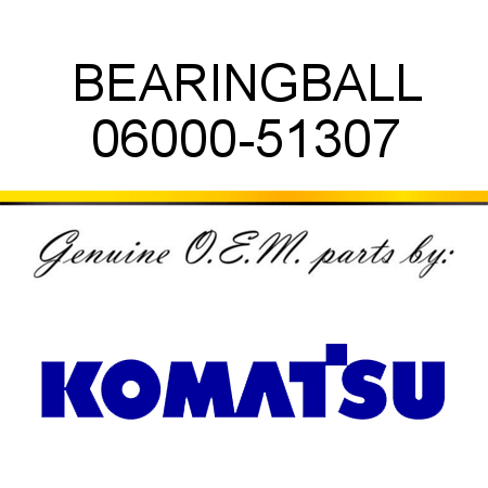 BEARING,BALL 06000-51307