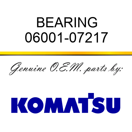 BEARING 06001-07217