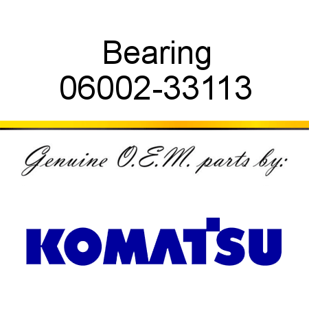 Bearing 06002-33113